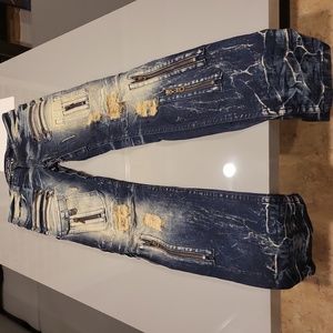 Robin's Jean Distressed Blue Slim Jeans